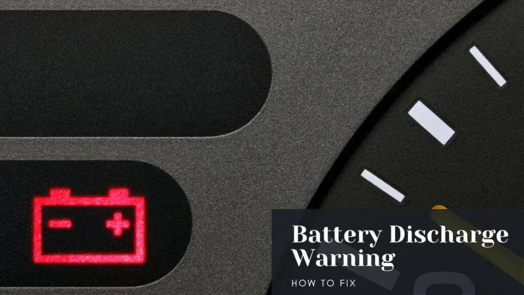 Battery discharge warning
