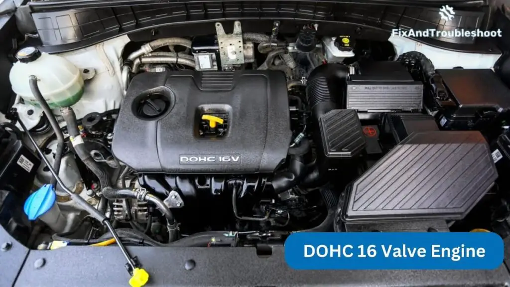 dohc 16 valve engine in a hyundai